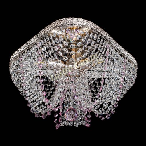 Люстра Верона Токката №5 розовая в Симферополе Гусь Хрустальный