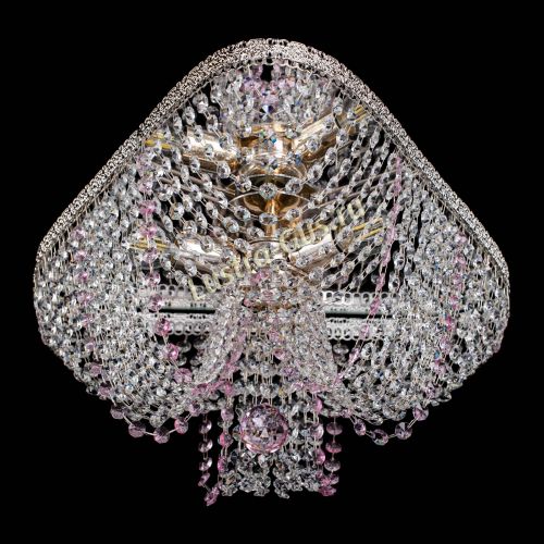 Люстра Верона Токката №5 розовая в Симферополе Гусь Хрустальный