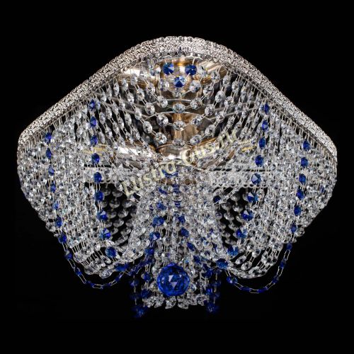 Люстра Верона Токката №5 синяя в Симферополе Гусь Хрустальный