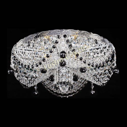 Люстра Виктория черная в Симферополе Гусь Хрустальный