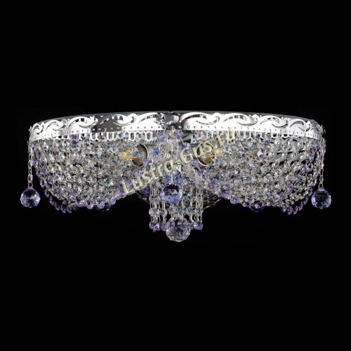 Люстра Виктория фиолетовая в Симферополе Гусь Хрустальный