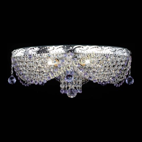 Люстра Виктория фиолетовая в Симферополе Гусь Хрустальный