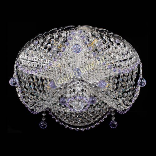 Люстра Виктория фиолетовая в Симферополе Гусь Хрустальный