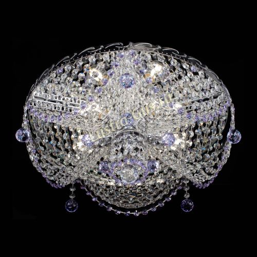 Люстра Виктория фиолетовая в Симферополе Гусь Хрустальный