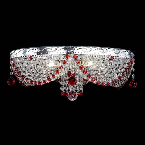 Люстра Виктория красная в Симферополе Гусь Хрустальный