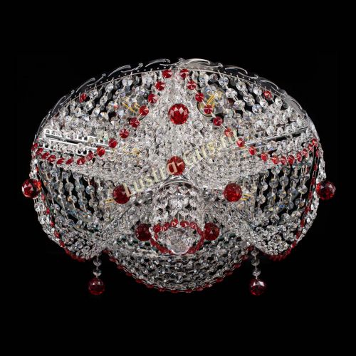 Люстра Виктория красная в Симферополе Гусь Хрустальный