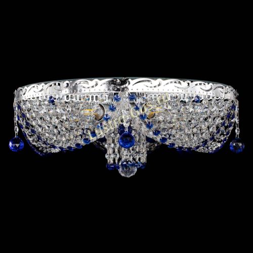 Люстра Виктория Синяя в Симферополе Гусь Хрустальный