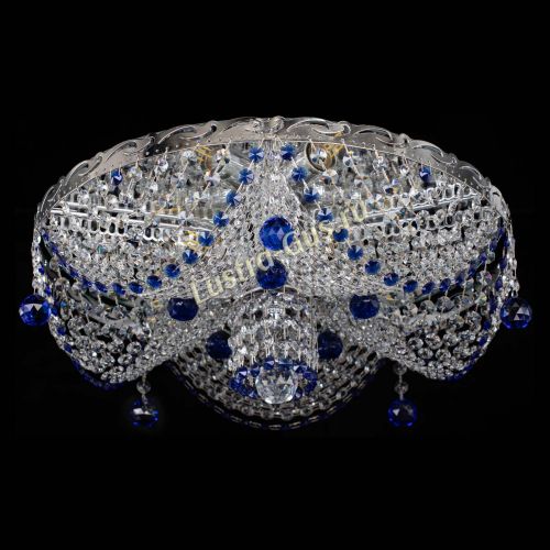 Люстра Виктория Синяя в Симферополе Гусь Хрустальный