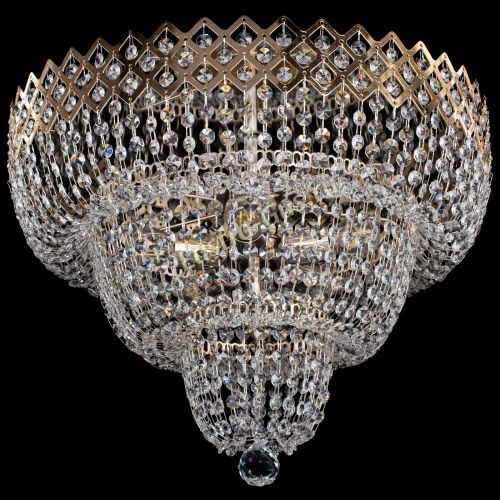 Люстра Водопад Корона №2 в Симферополе Гусь Хрустальный