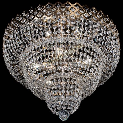 Люстра Водопад Корона №2 в Симферополе Гусь Хрустальный