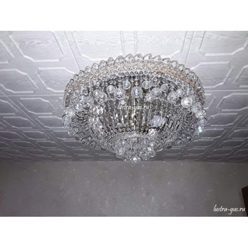 Люстра Водопад шар в Симферополе Гусь Хрустальный