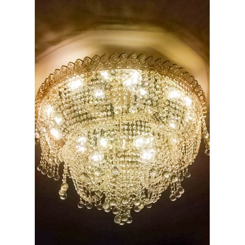 Люстра Водопад Софья №8 в Симферополе Гусь Хрустальный