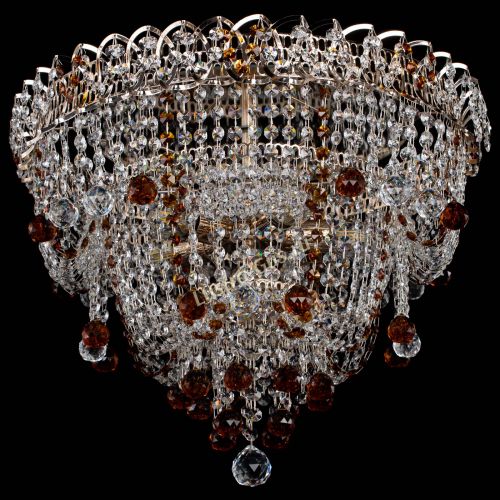 Люстра Водопад Софья чайная в Симферополе Гусь Хрустальный