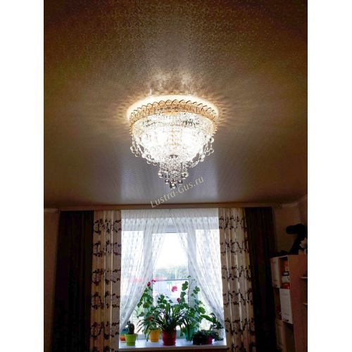 Люстра Водопад Софья в Симферополе Гусь Хрустальный