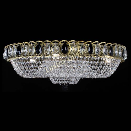 Люстра Водоворот Купол под бронзу Черный в Симферополе Гусь Хрустальный