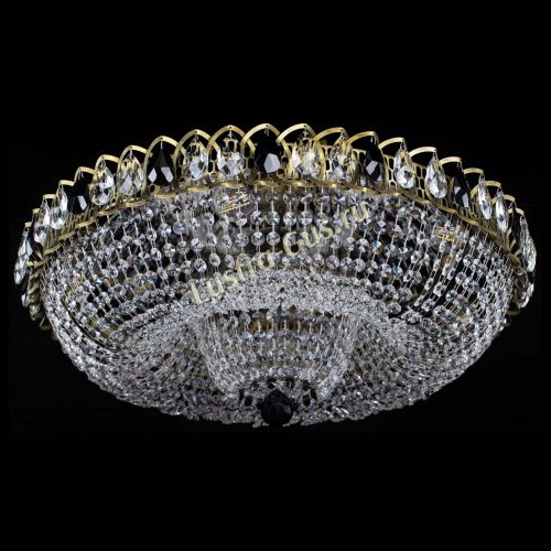 Люстра Водоворот Купол под бронзу Черный в Симферополе Гусь Хрустальный