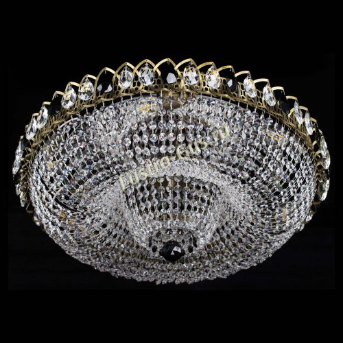 Люстра Водоворот Купол под бронзу Черный в Симферополе Гусь Хрустальный