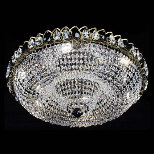 Люстра Водоворот Купол под бронзу Черный в Симферополе Гусь Хрустальный