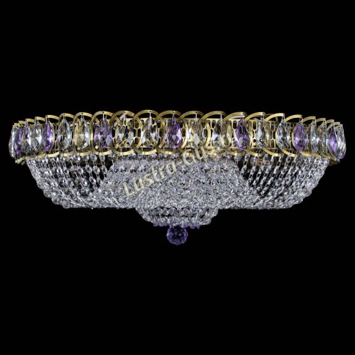 Люстра Водоворот Купол под бронзу Фиолетовый в Симферополе Гусь Хрустальный