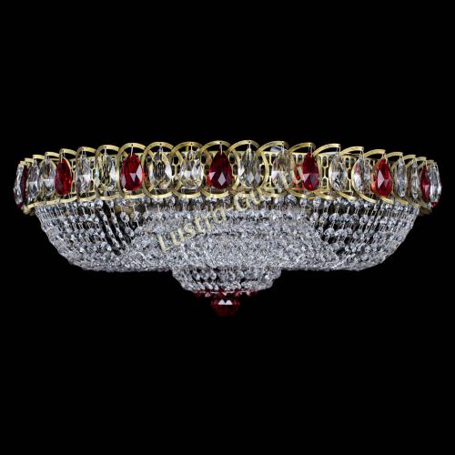 Люстра Водоворот Купол под бронзу Красный в Симферополе Гусь Хрустальный