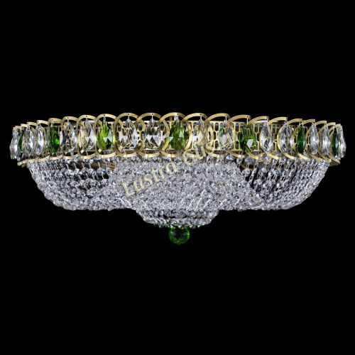 Люстра Водоворот Купол под бронзу Зеленый в Симферополе Гусь Хрустальный