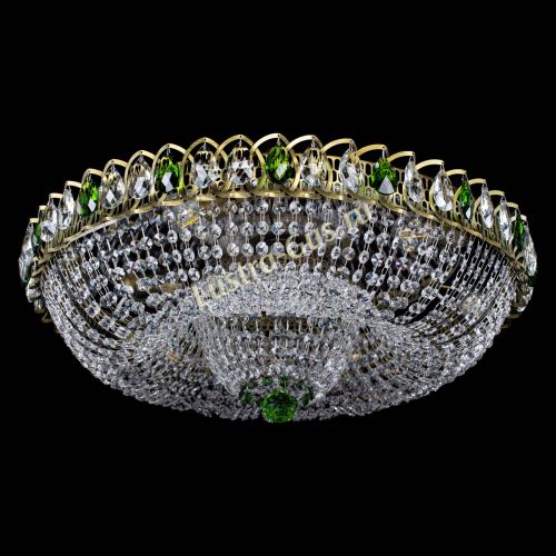 Люстра Водоворот Купол под бронзу Зеленый в Симферополе Гусь Хрустальный