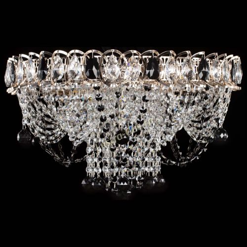 Люстра Водоворот Ольга шар черная в Симферополе Гусь Хрустальный