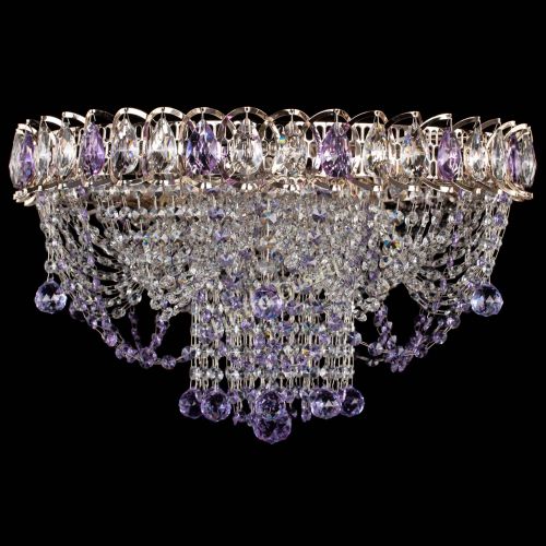 Люстра Водоворот Ольга шар фиолетовая в Симферополе Гусь Хрустальный