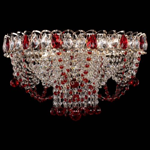 Люстра Водоворот Ольга шар красная в Симферополе Гусь Хрустальный