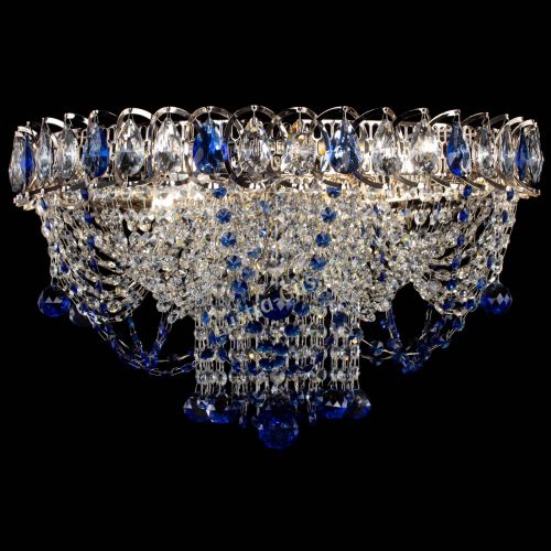 Люстра Водоворот Ольга шар синяя в Симферополе Гусь Хрустальный