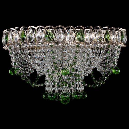 Люстра Водоворот Ольга шар зеленая в Симферополе Гусь Хрустальный