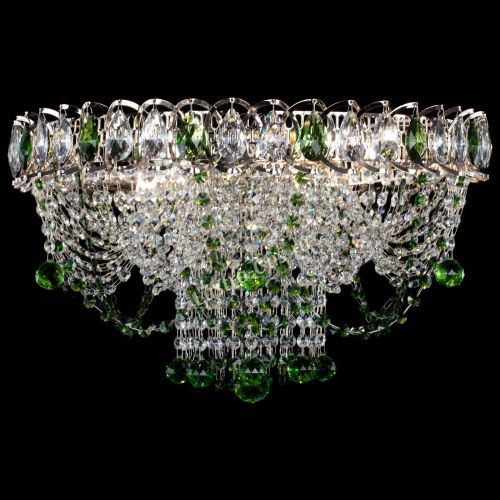 Люстра Водоворот Ольга шар зеленая в Симферополе Гусь Хрустальный