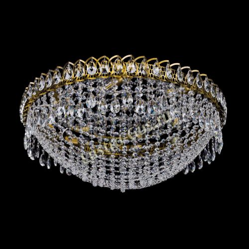 Люстра Водоворот Сетка 8 ламп под бронзу в Симферополе Гусь Хрустальный