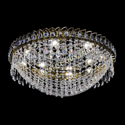 Люстра Водоворот Сетка 8 ламп под бронзу в Симферополе Гусь Хрустальный