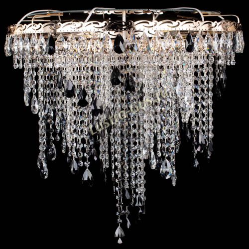 Люстра Вьюга черная в Симферополе Гусь Хрустальный