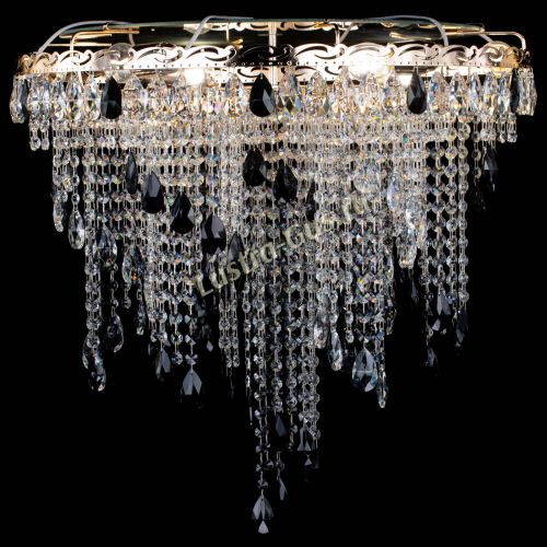 Люстра Вьюга черная в Симферополе Гусь Хрустальный