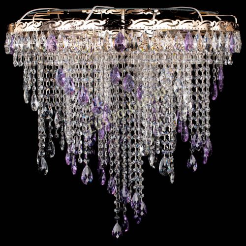 Люстра Вьюга фиолетовая в Симферополе Гусь Хрустальный