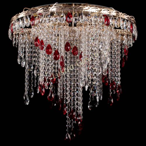 Люстра Вьюга красная в Симферополе Гусь Хрустальный