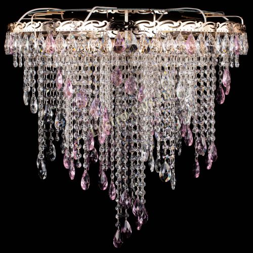 Люстра Вьюга розовая в Симферополе Гусь Хрустальный