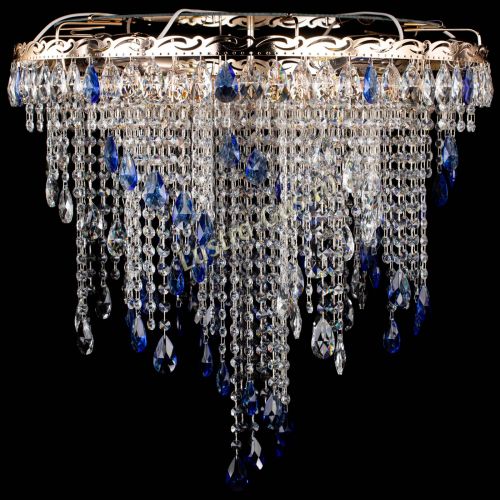 Люстра Вьюга синяя в Симферополе Гусь Хрустальный