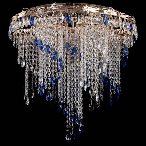 Люстра Вьюга синяя в Симферополе Гусь Хрустальный