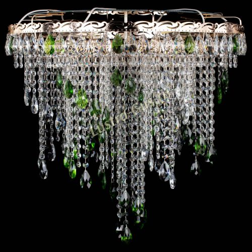 Люстра Вьюга зеленая в Симферополе Гусь Хрустальный