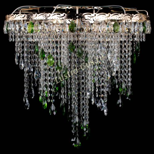 Люстра Вьюга зеленая в Симферополе Гусь Хрустальный