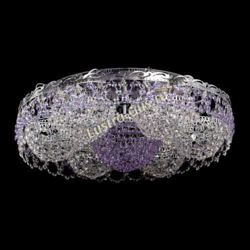 Люстра Вьюга №3 фиолетовая в Симферополе Гусь Хрустальный