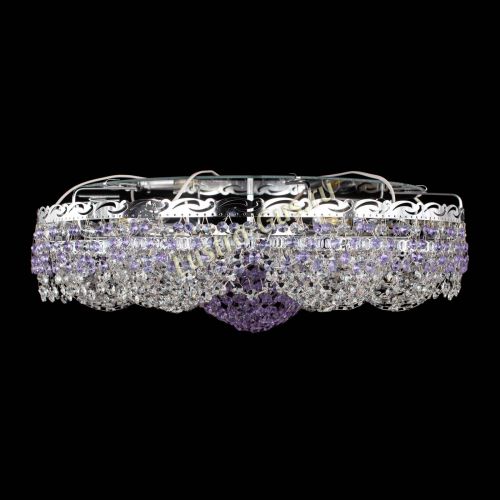 Люстра Вьюга №3 фиолетовая в Симферополе Гусь Хрустальный