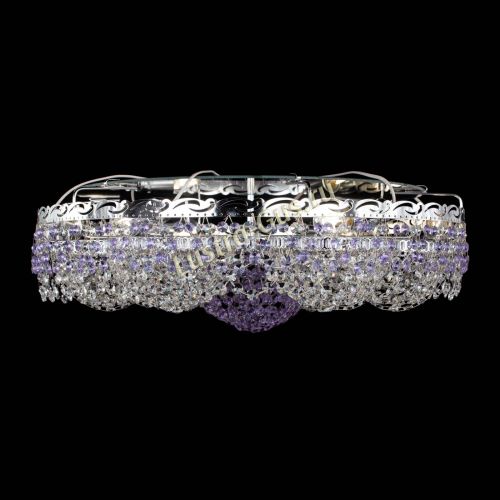 Люстра Вьюга №3 фиолетовая в Симферополе Гусь Хрустальный