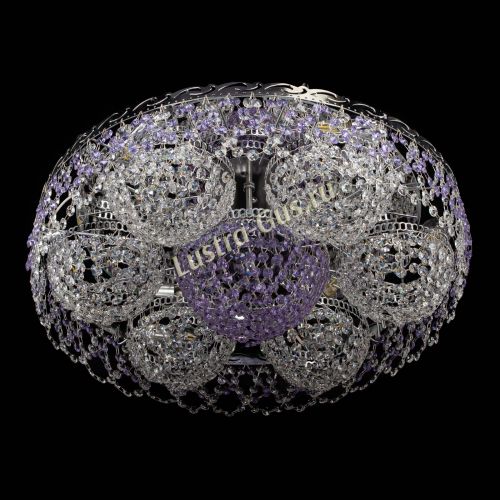 Люстра Вьюга №3 фиолетовая в Симферополе Гусь Хрустальный