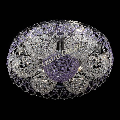 Люстра Вьюга №3 фиолетовая в Симферополе Гусь Хрустальный