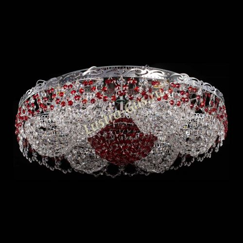 Люстра Вьюга №3 красная в Симферополе Гусь Хрустальный