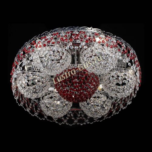 Люстра Вьюга №3 красная в Симферополе Гусь Хрустальный